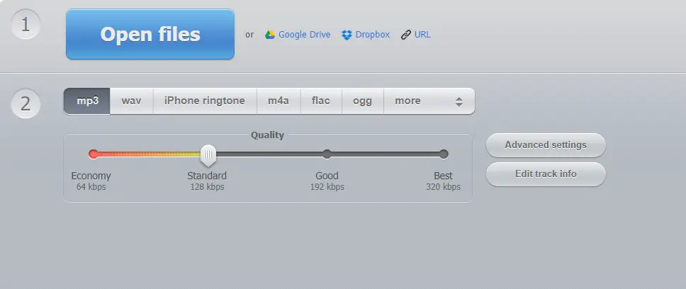 Online-Audio-Converter : 全能音频转换工具