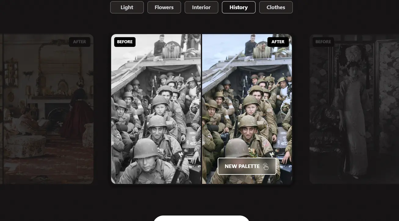 Palette FM : AI照片上色工具