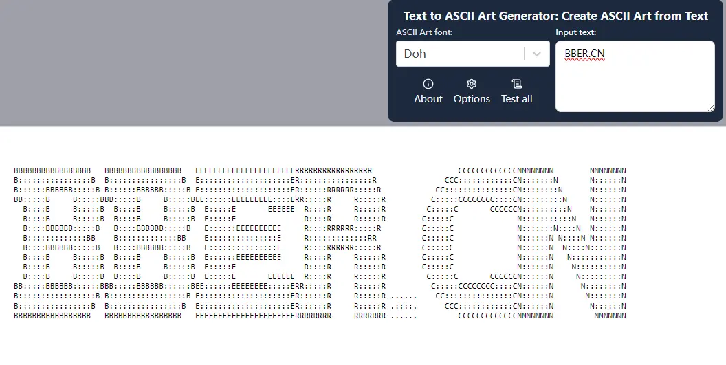 TAAG : 文本转ASCII艺术生成器